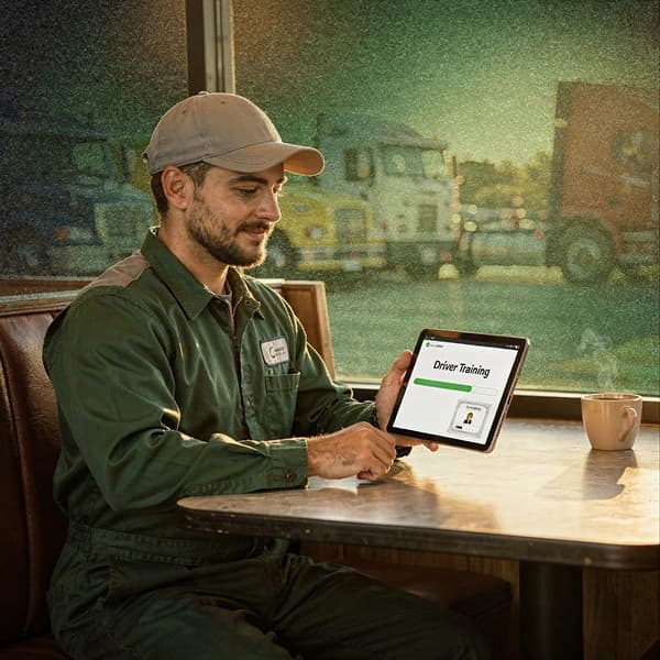 Shift driver onboarding platform showing streamlined LMS dashboard for efficient driver training and compliance management