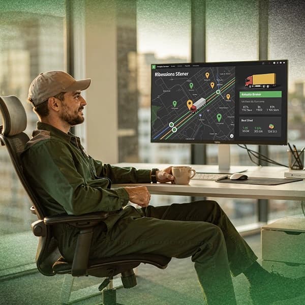 Vertex freight tracking dashboard showing real-time shipment visibility and automated arrival alerts